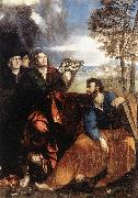 Sts John and Bartholomew with Donors ds DOSSI, Dosso